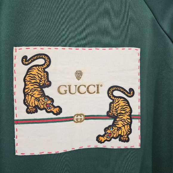 Upcycled Gucci Tiger Track Jacket Unisex Style Size Xl - Picture 4 of 4